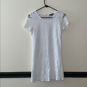 White Lace Mini Dress